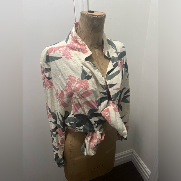 O’NEILL Hawaiian open blouse long sleeved shirt - Picture 11 of 12